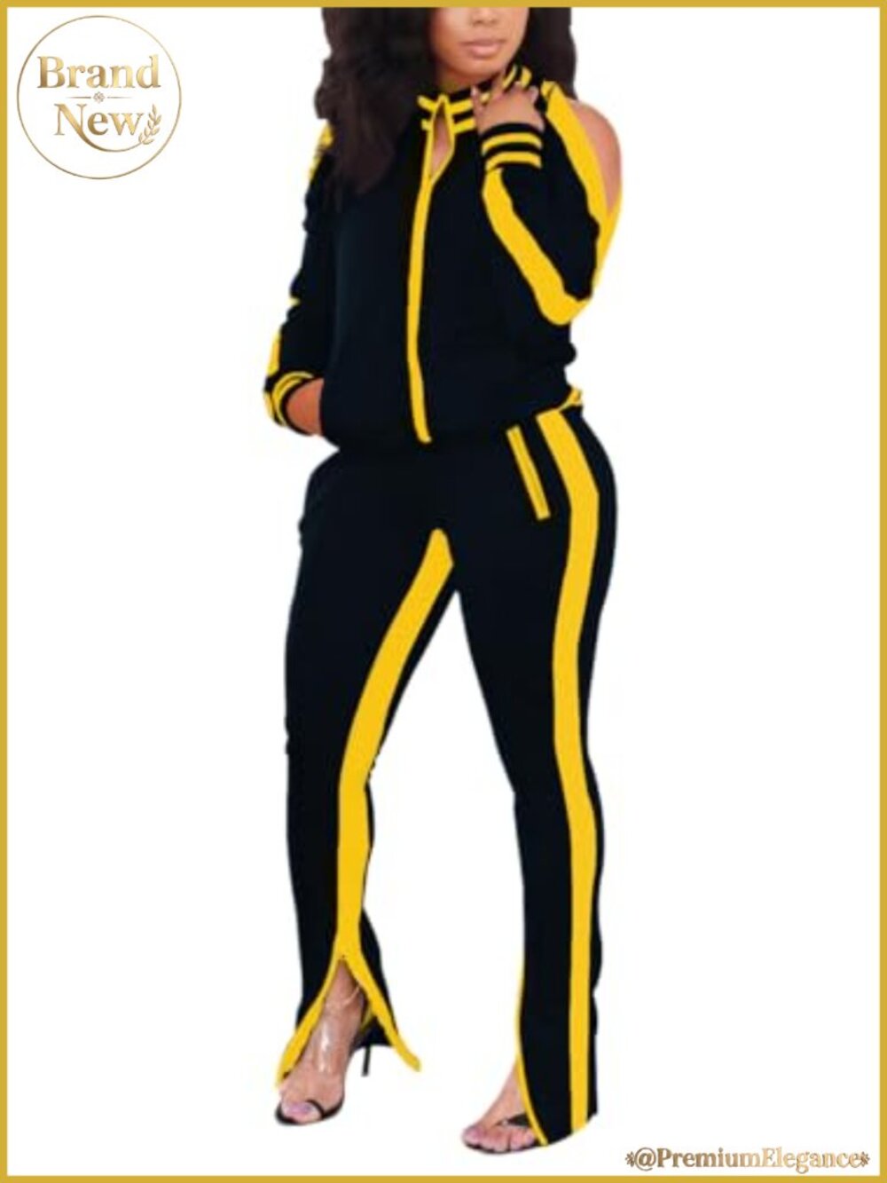 Women's 2 Piece Sweatsuit Set Long Pant Tracksuit Jogger Cotton Polyester Casual